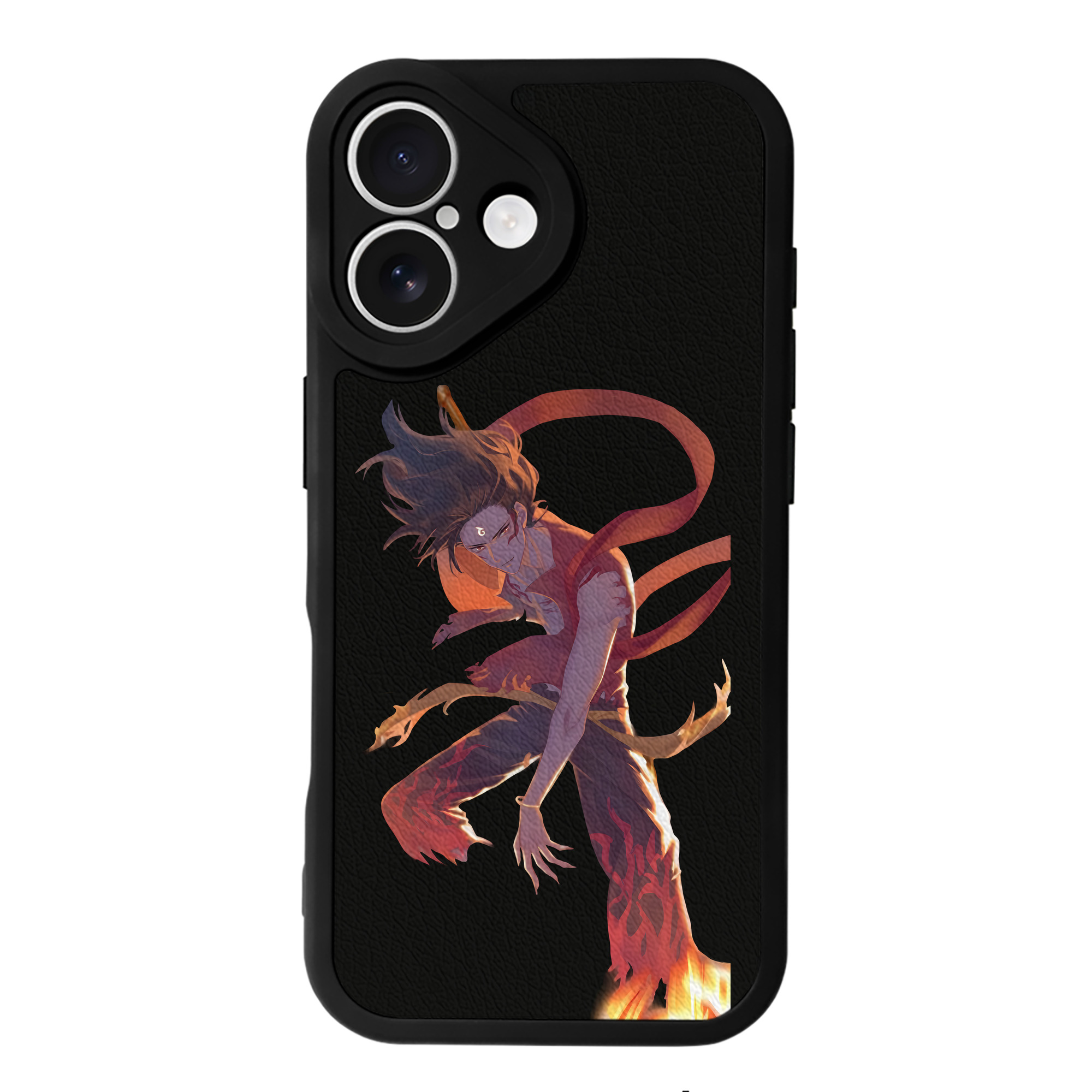（画像用） Ne Zha 2 ナタ 魔童の大暴れ 【iPhone 16シリーズ対応】シリコンスマホケース（レザー調） 材質：シリコン